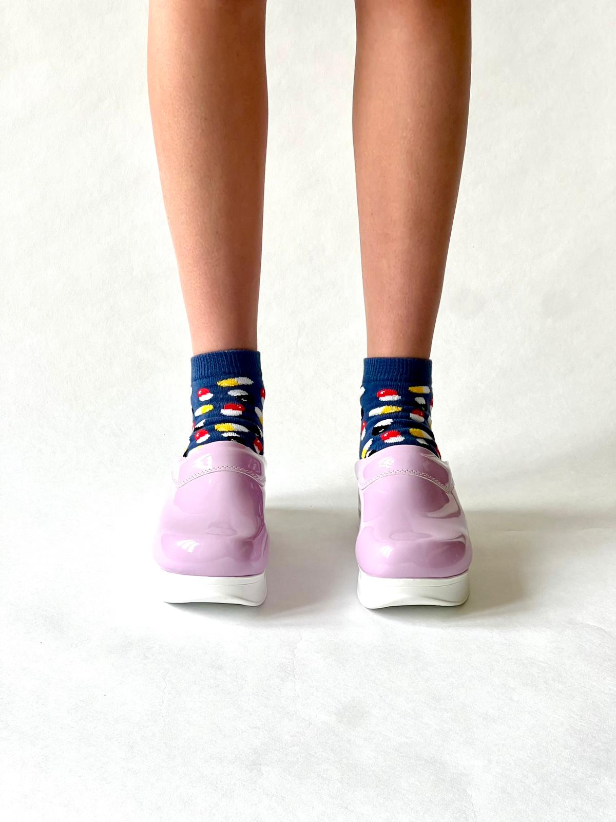 Airmeds Klompen Effen Paars Lak