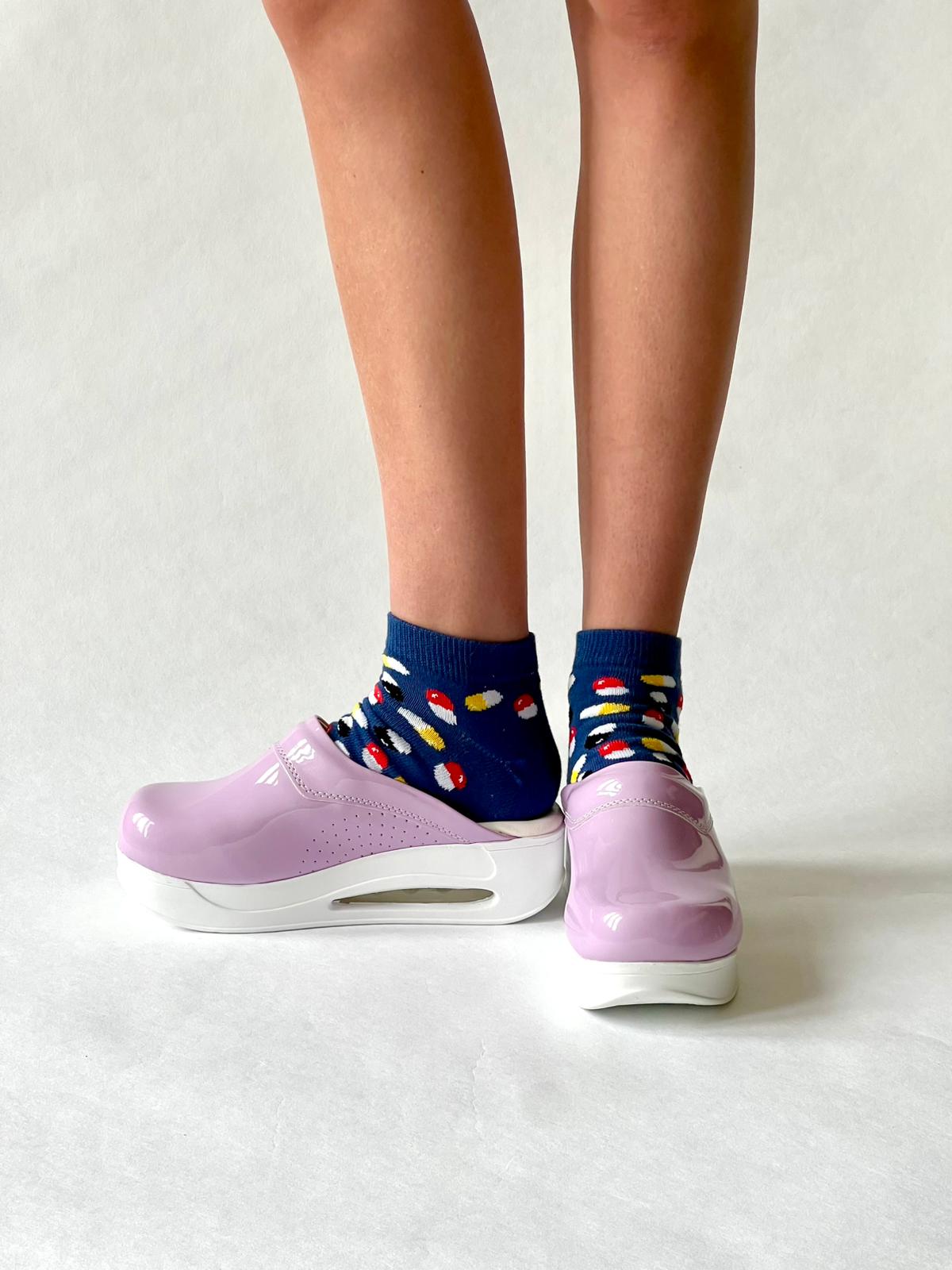 Airmeds Klompen Effen Paars Lak