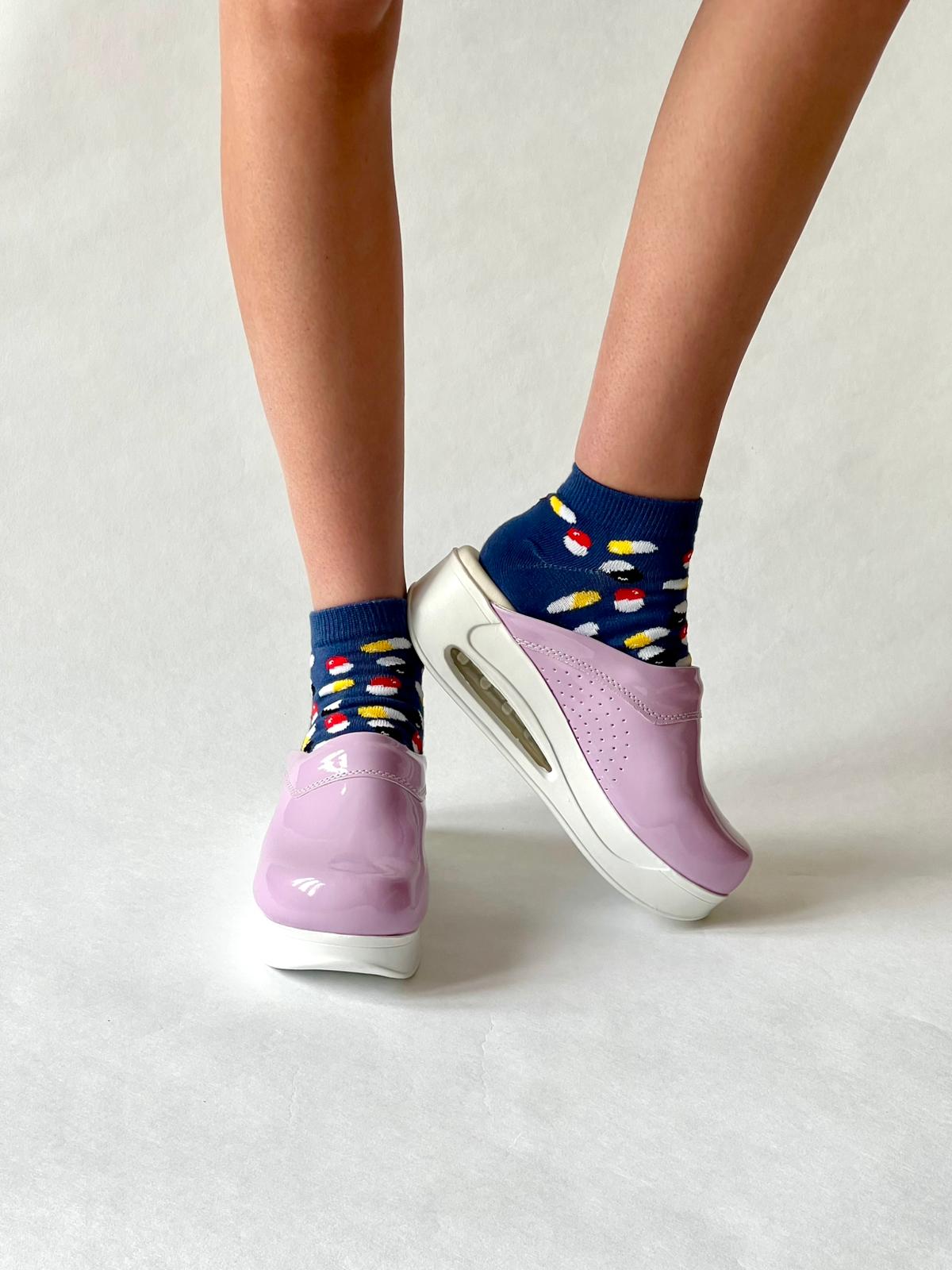 Airmeds Klompen Effen Paars Lak