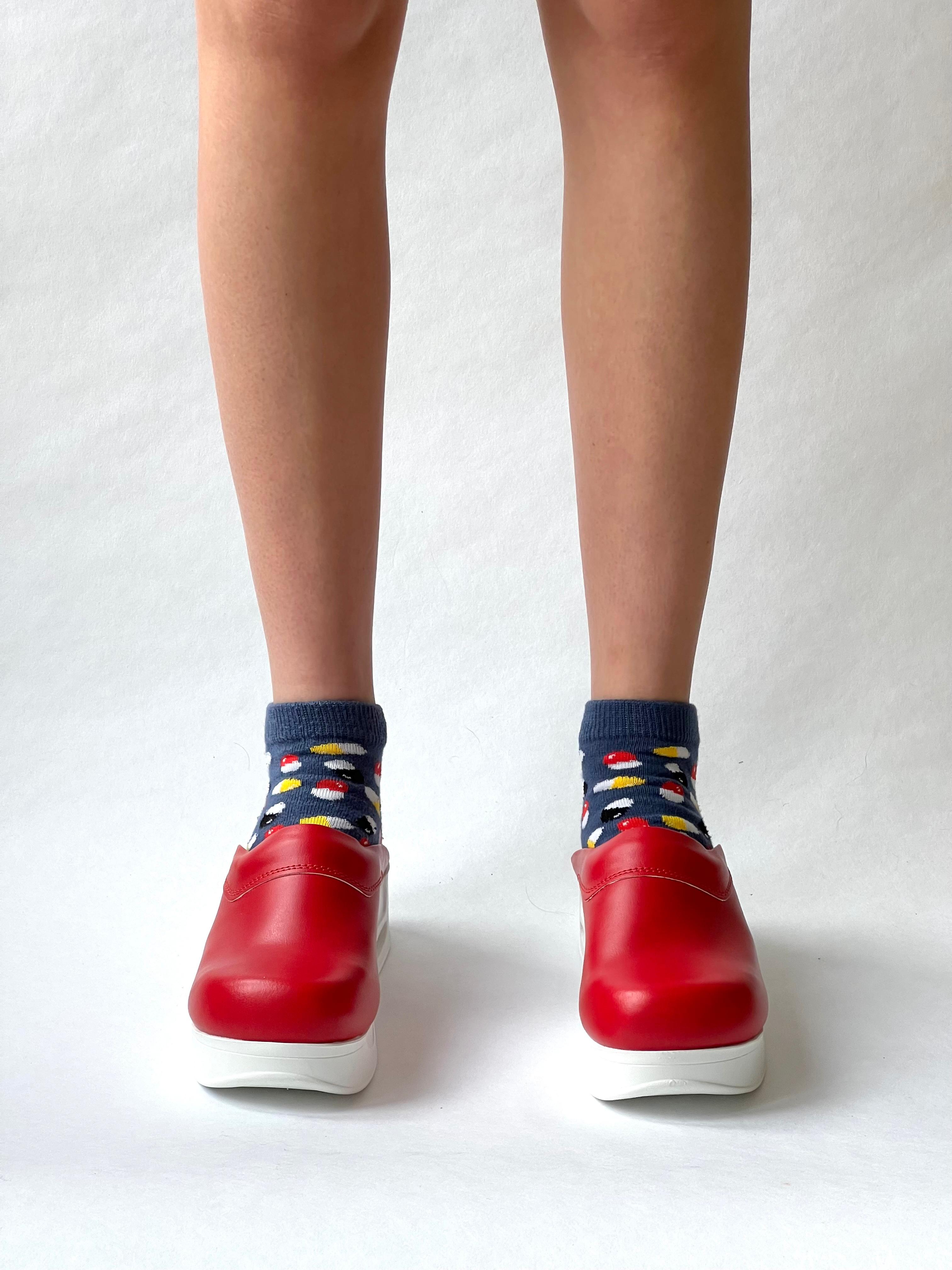 Airmeds Klompen Effen Rood / Red