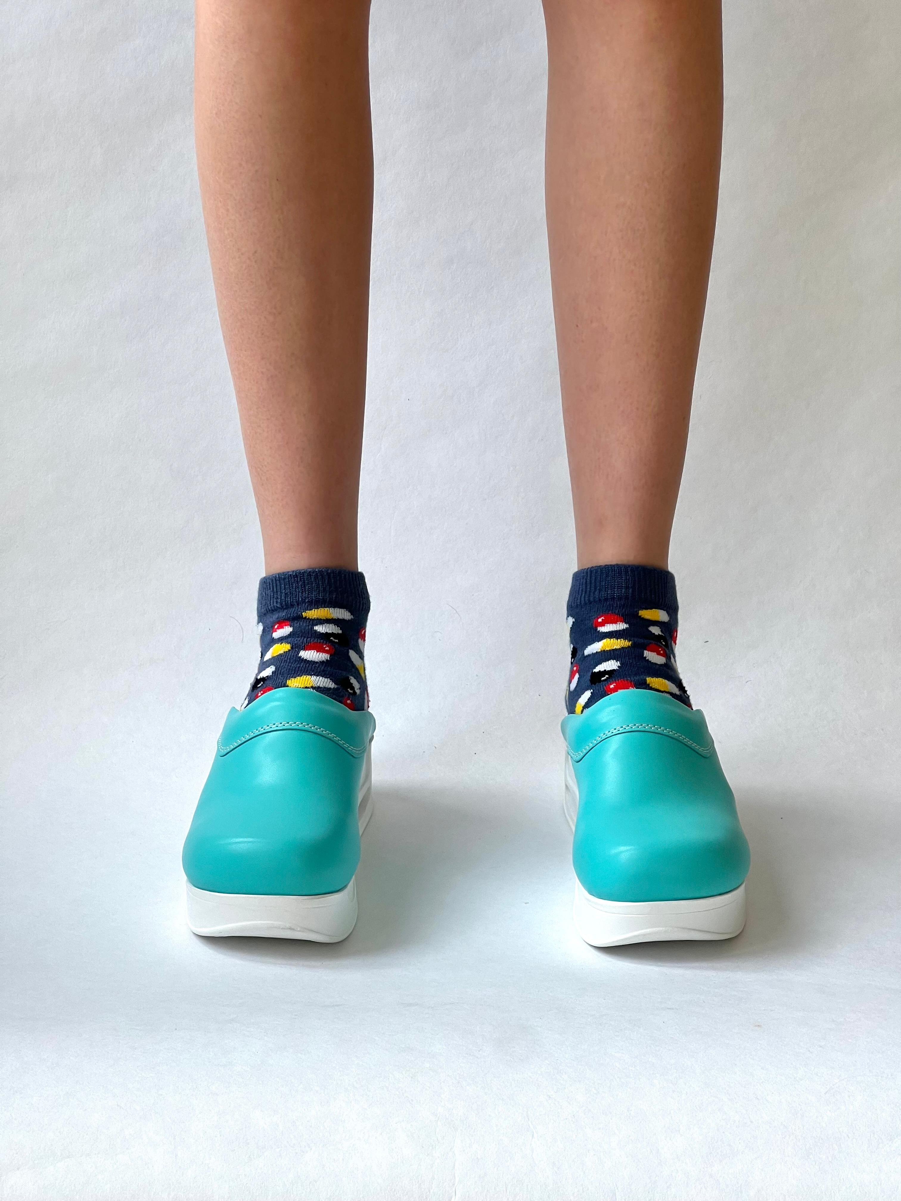 Airmeds Klompen Effen Blauw