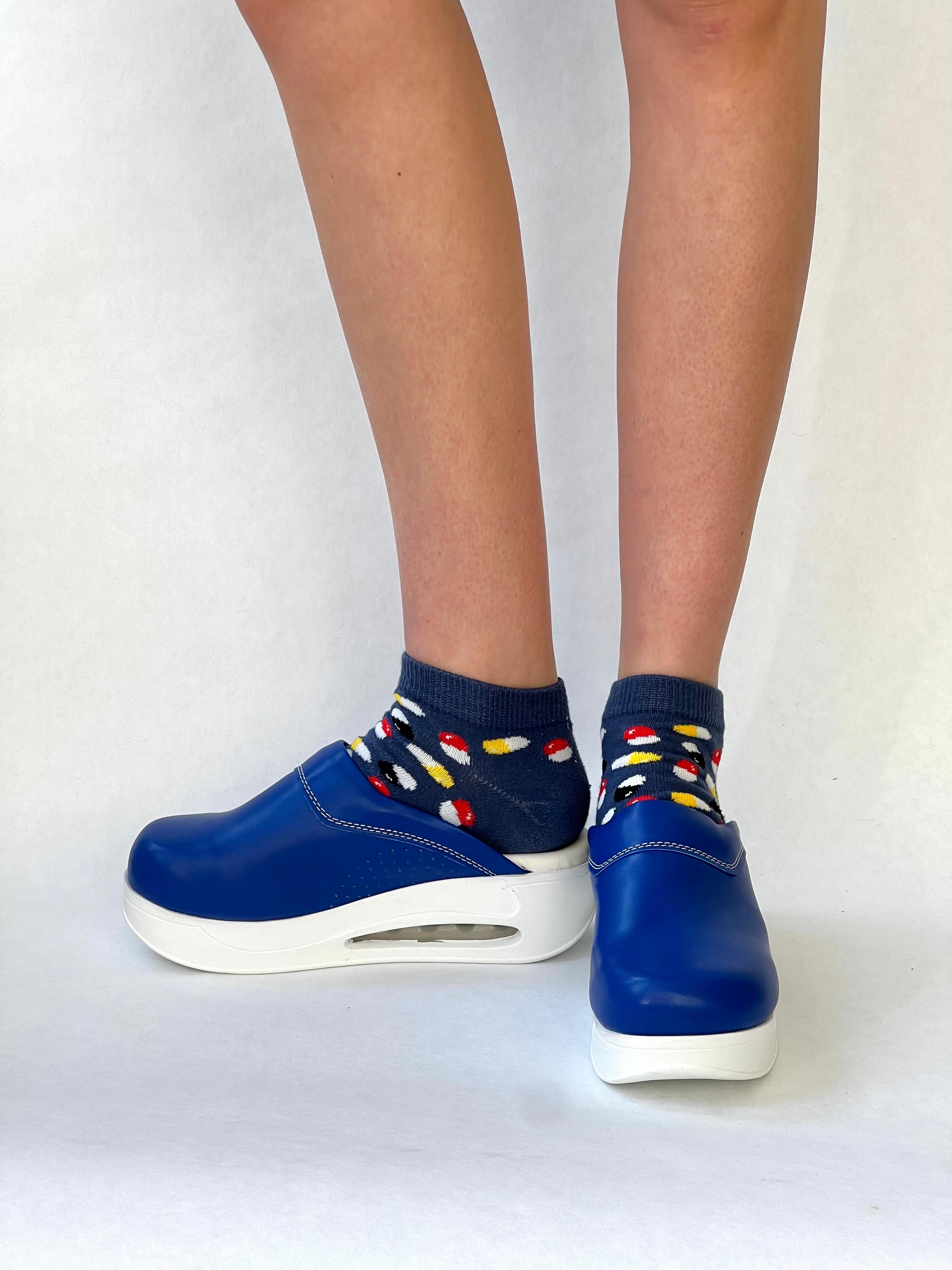 Airmeds Klompen Effen Donker Blauw