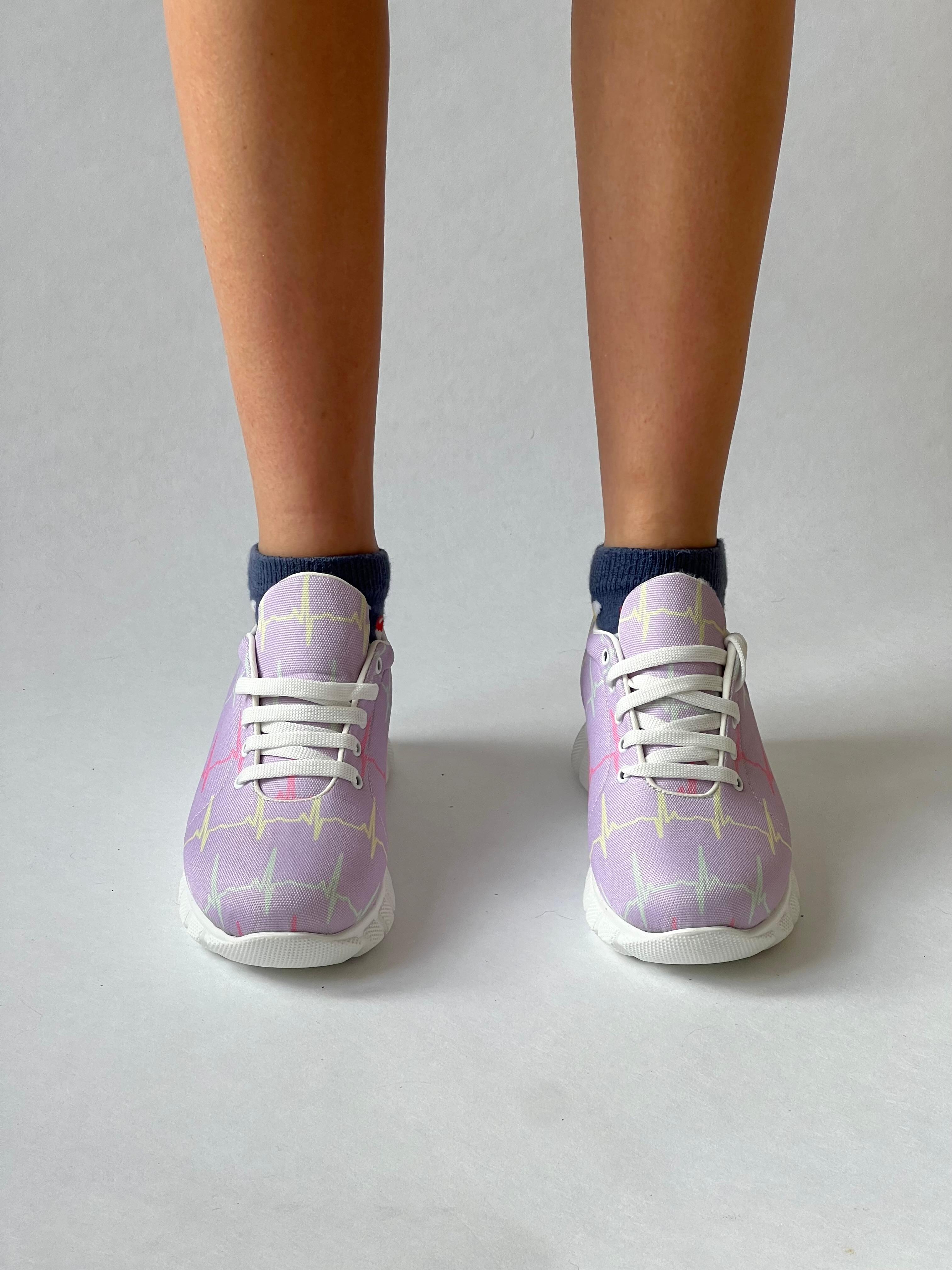 MedSocks Sneakers ECG Pastel