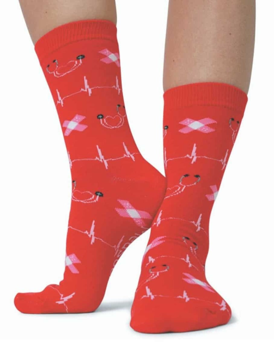 💘 Zorgen voor Elkaar Sokken Rood 🧦 - MedSocks