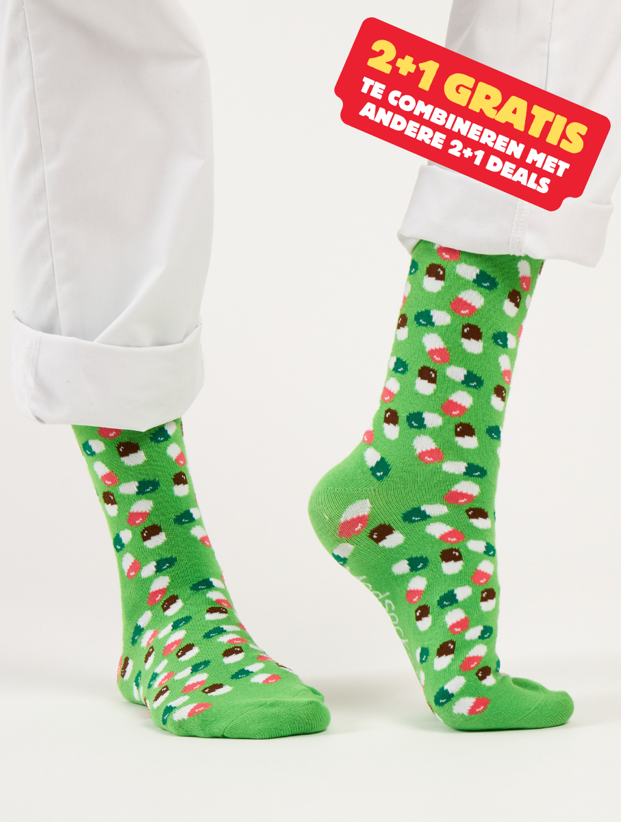 Medicatie | Pillen Sokken Groen