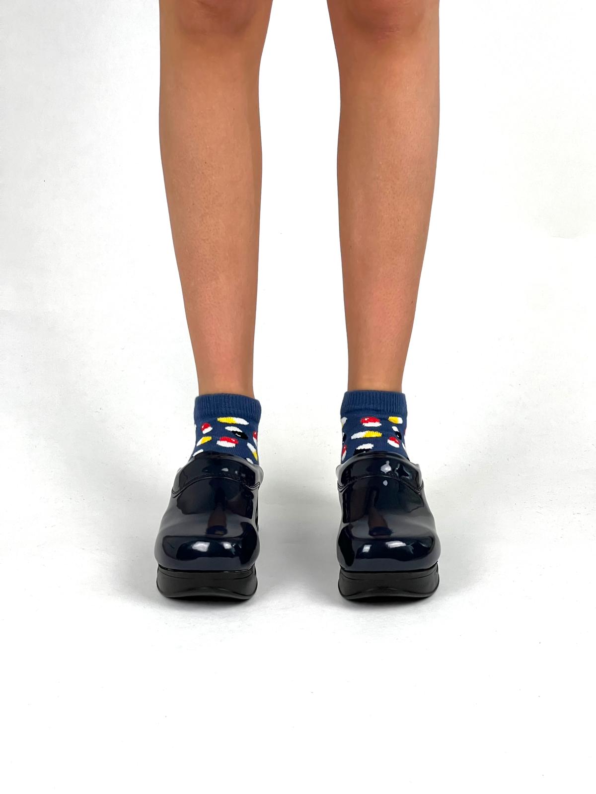 Airmeds klompen Effen Zwart Lak