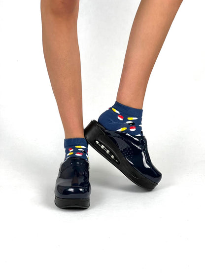 Airmeds klompen Effen Zwart Lak