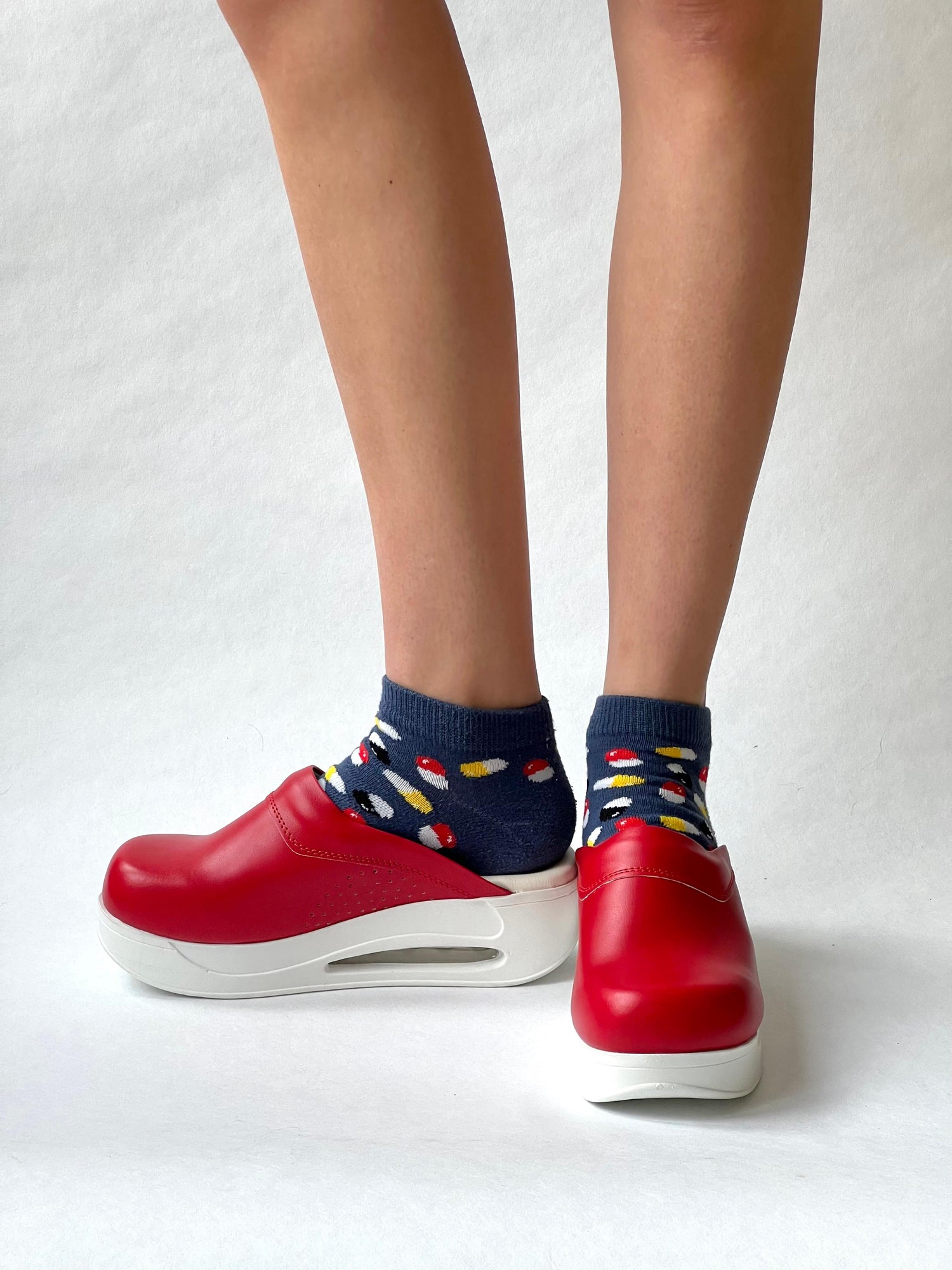 Airmeds Klompen Effen Rood / Red