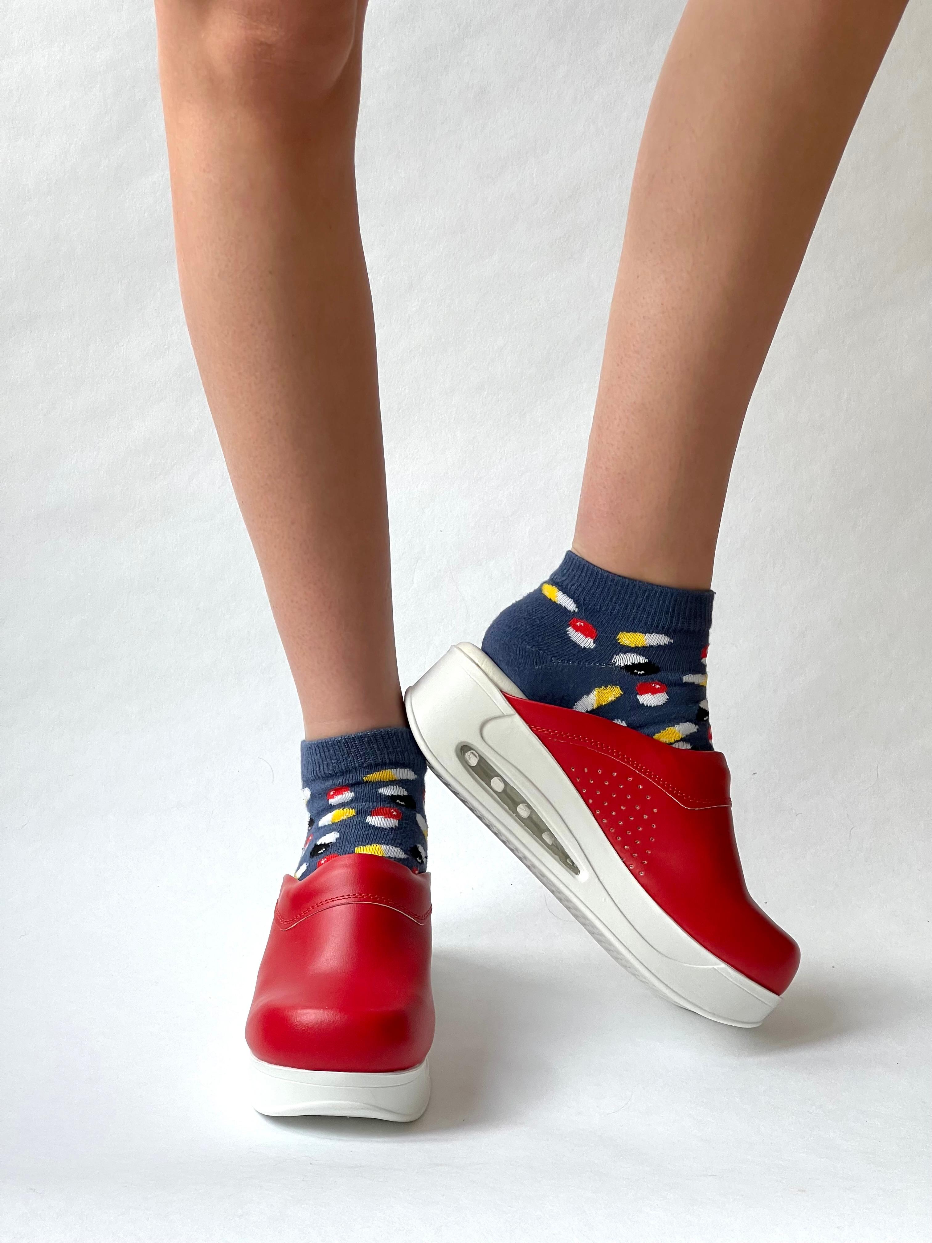 Airmeds Klompen Effen Rood / Red