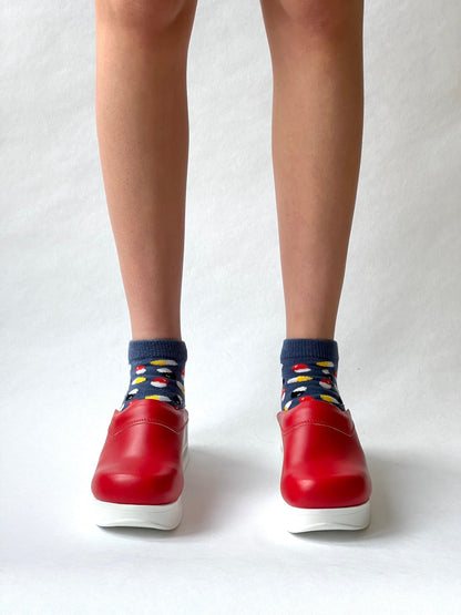 Airmeds Klompen Effen Rood / Red