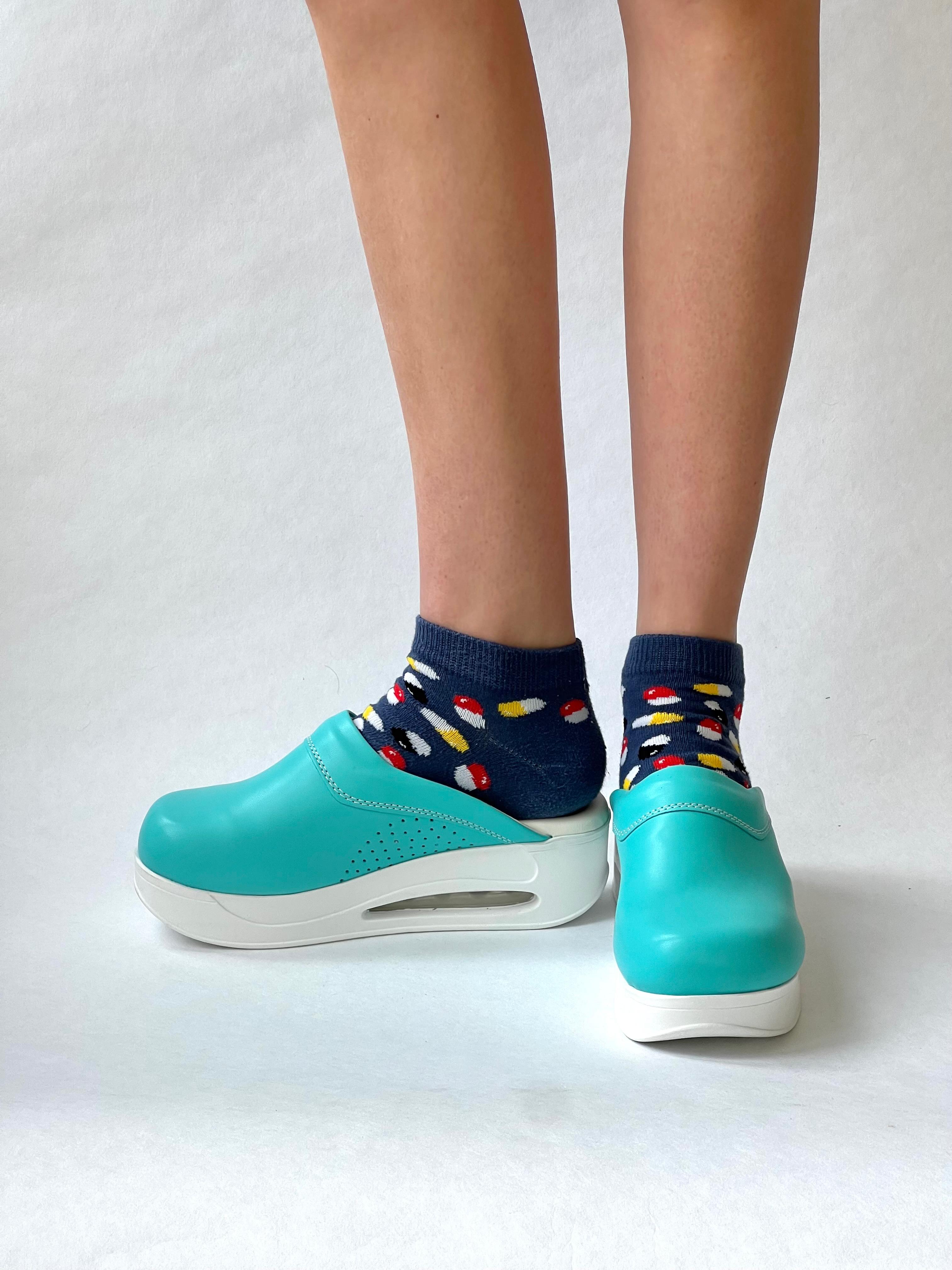 Airmeds Klompen Effen Blauw