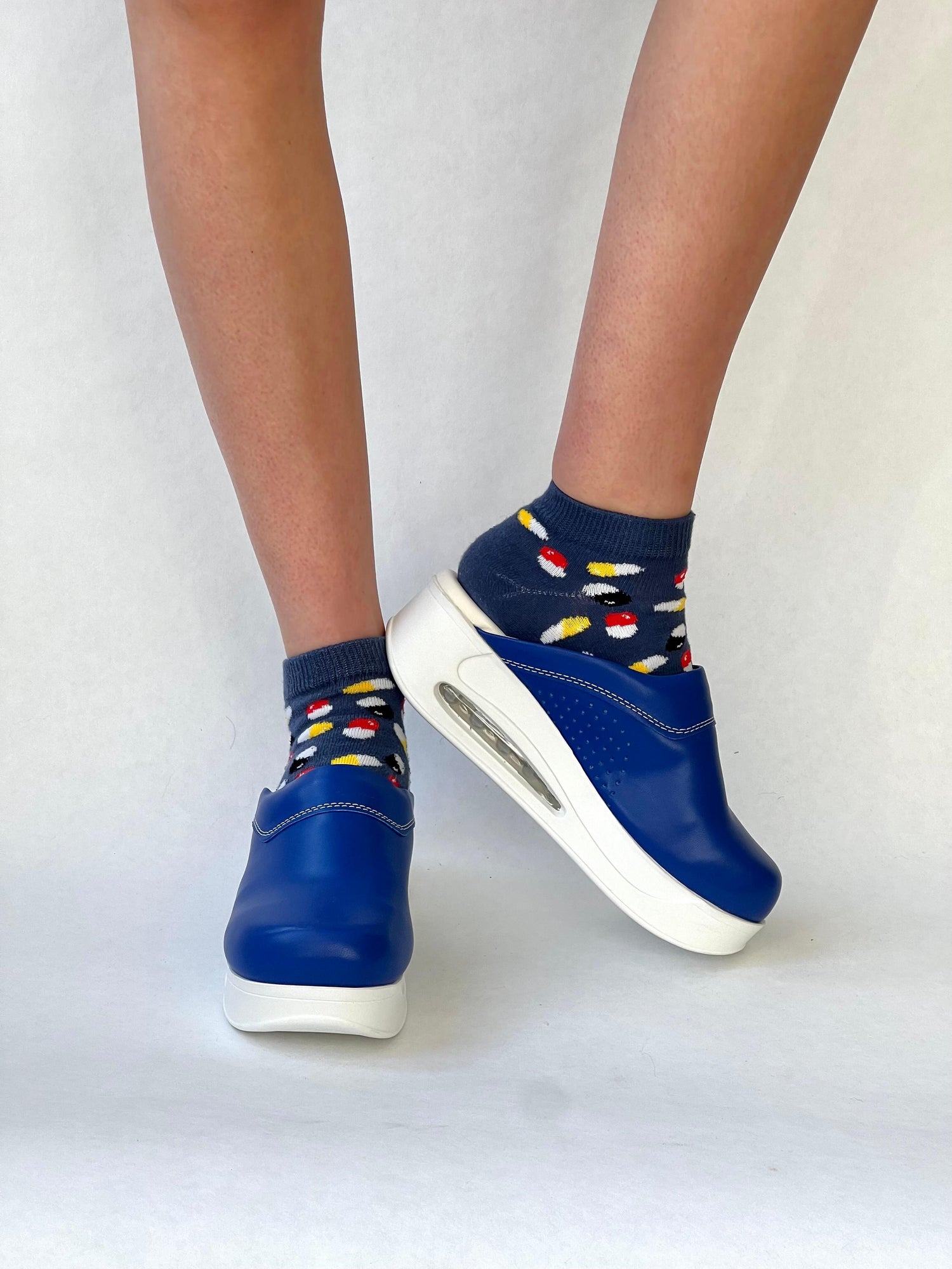 Airmeds Klompen Effen Donker Blauw