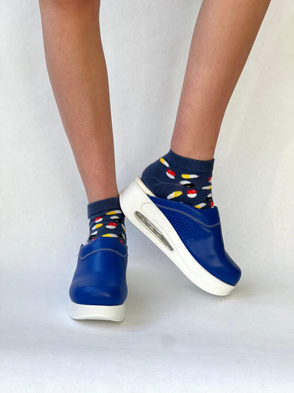 Airmeds Klompen Effen Donker Blauw