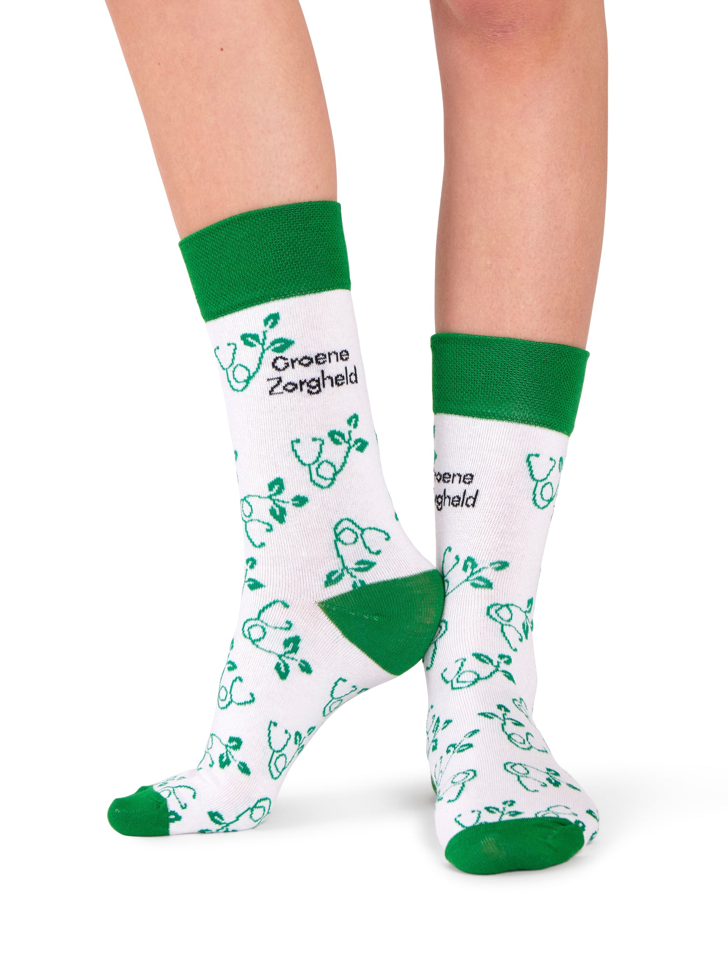 Groene ZorgHeld Sokken
