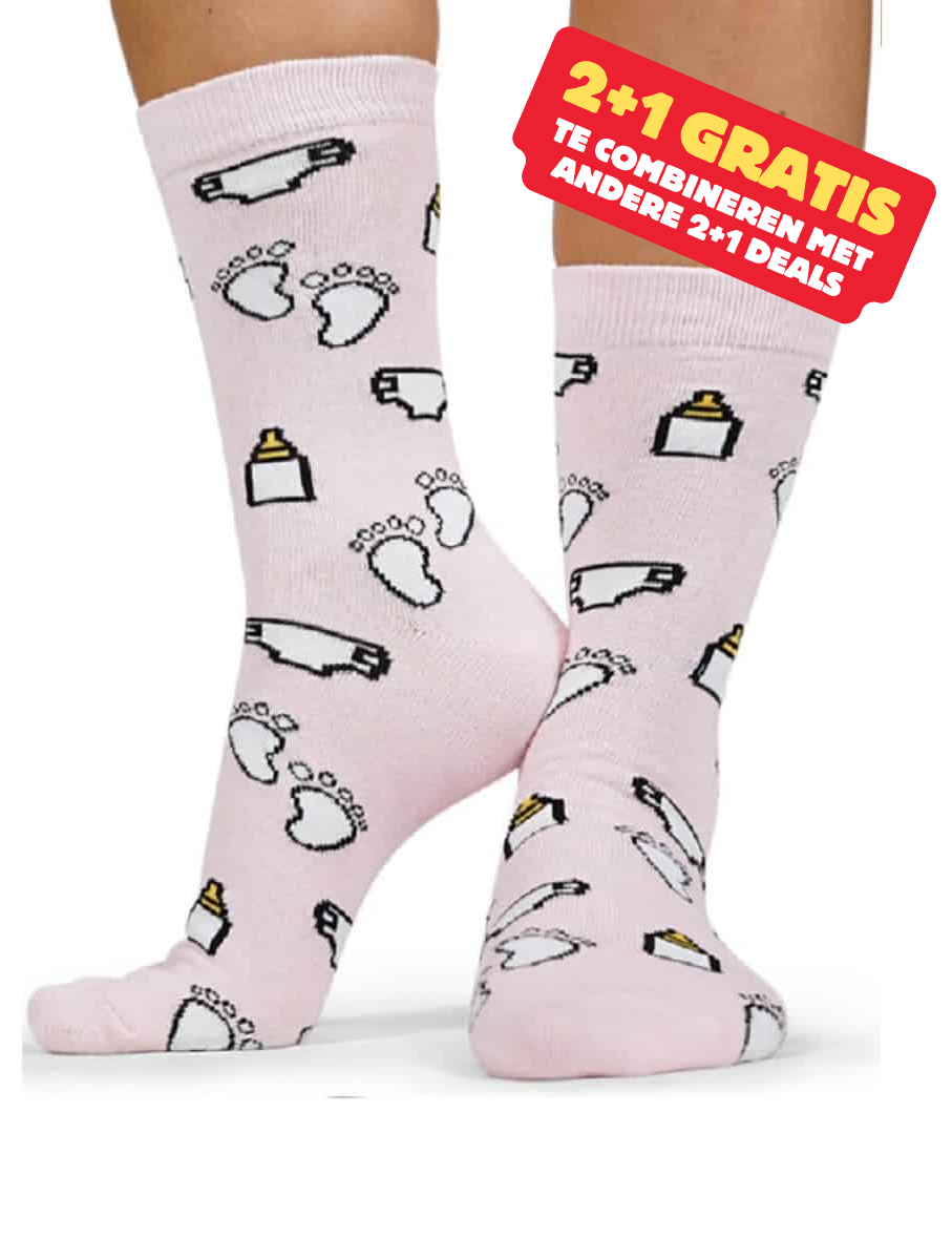 Kraamzorg Roze | Verloskundige | Neonatologie Sokken