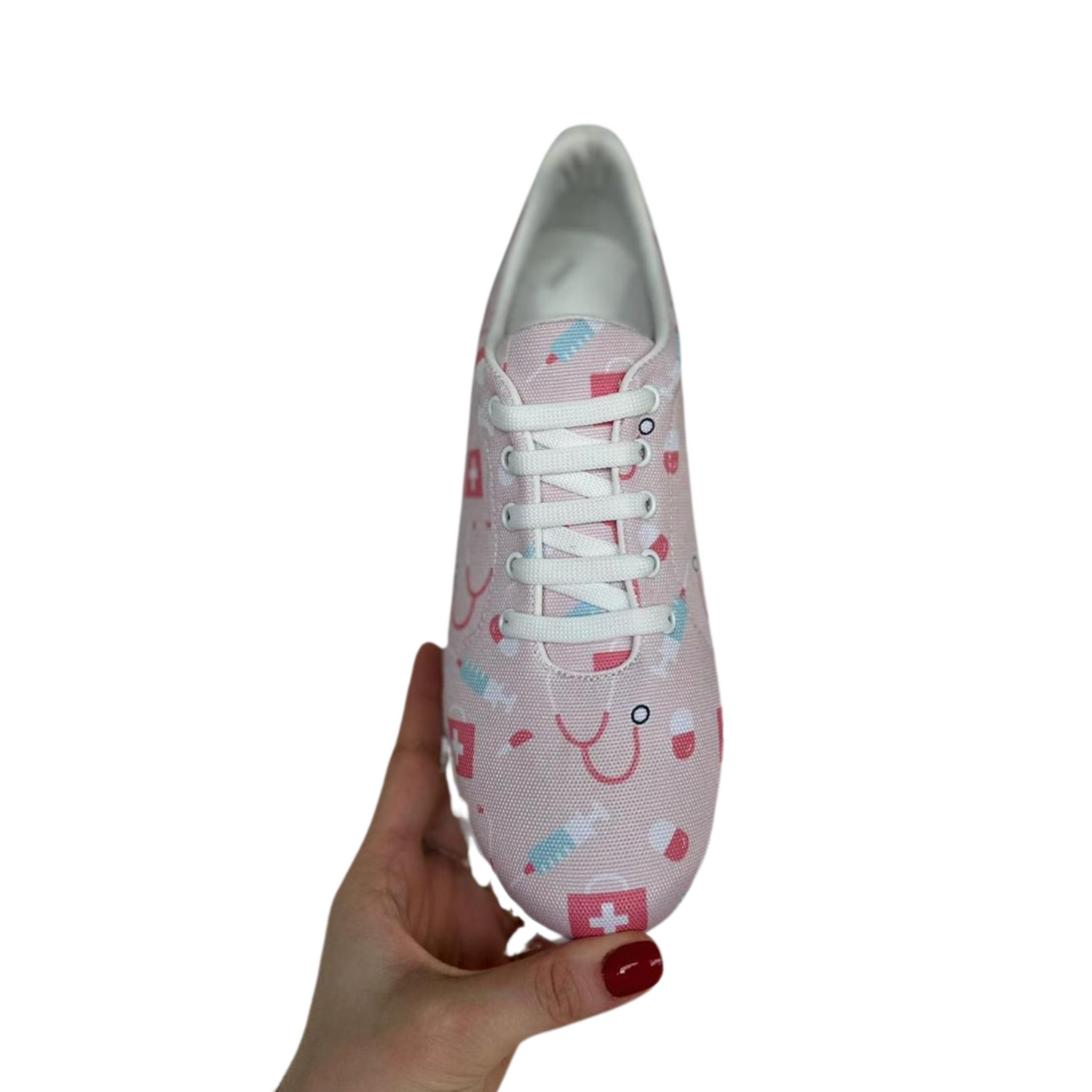 MedSocks Sneakers Zorg Lichtroze