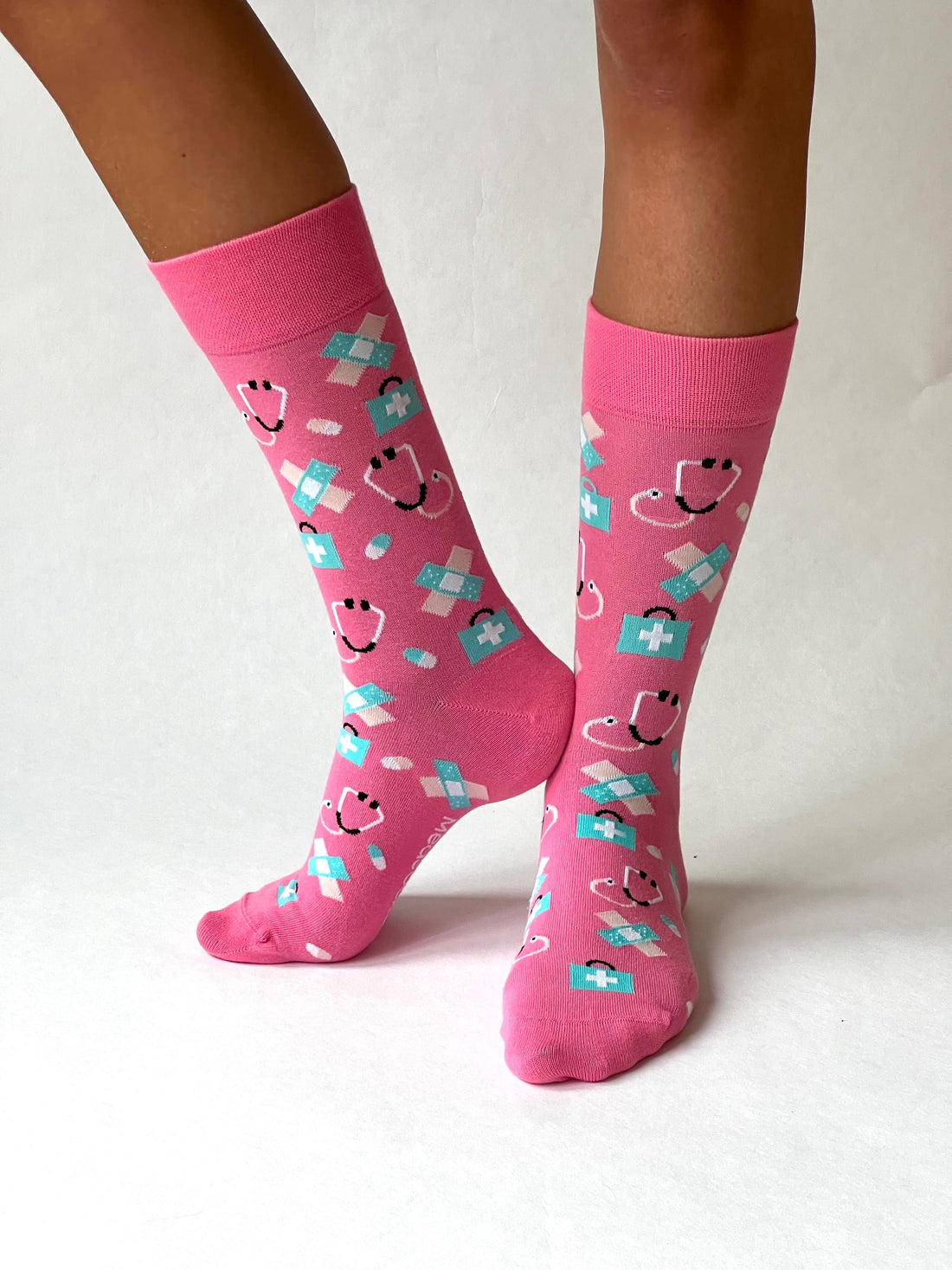 Zorg Sokken Roze/blauw