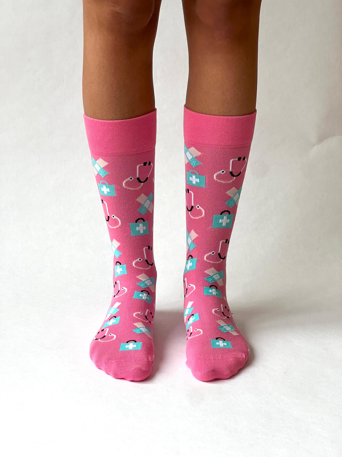 Zorg Sokken Roze/blauw