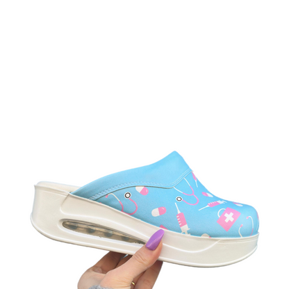 Zorg Blauw/Roze Airmeds Klompen