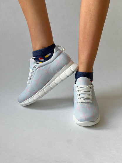 MedSocks Sneakers ECG Blauw