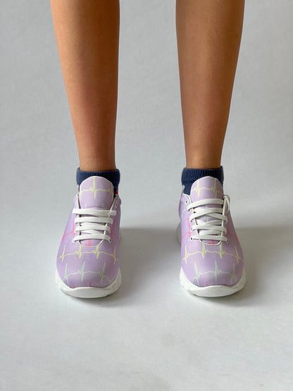 MedSocks Sneakers ECG Pastel