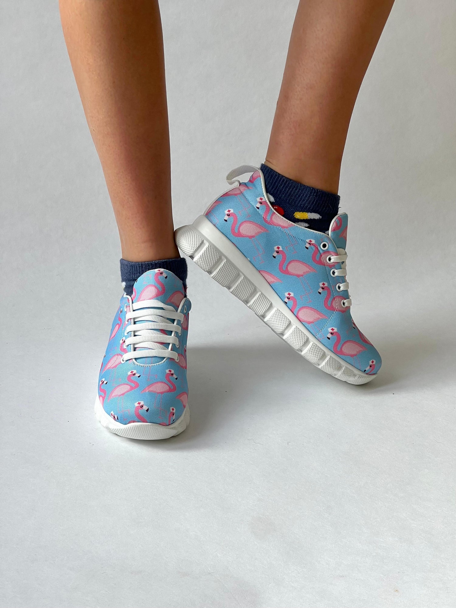 MedSocks Sneakers Flamingo