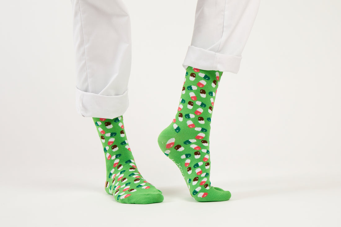 💊 Medicatie | Pillen Sokken Groen 💚 - MedSocks