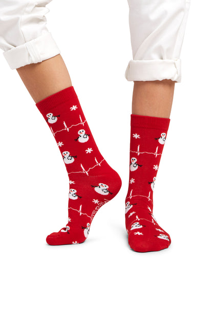 Medi Snowman Rood - MedSocks