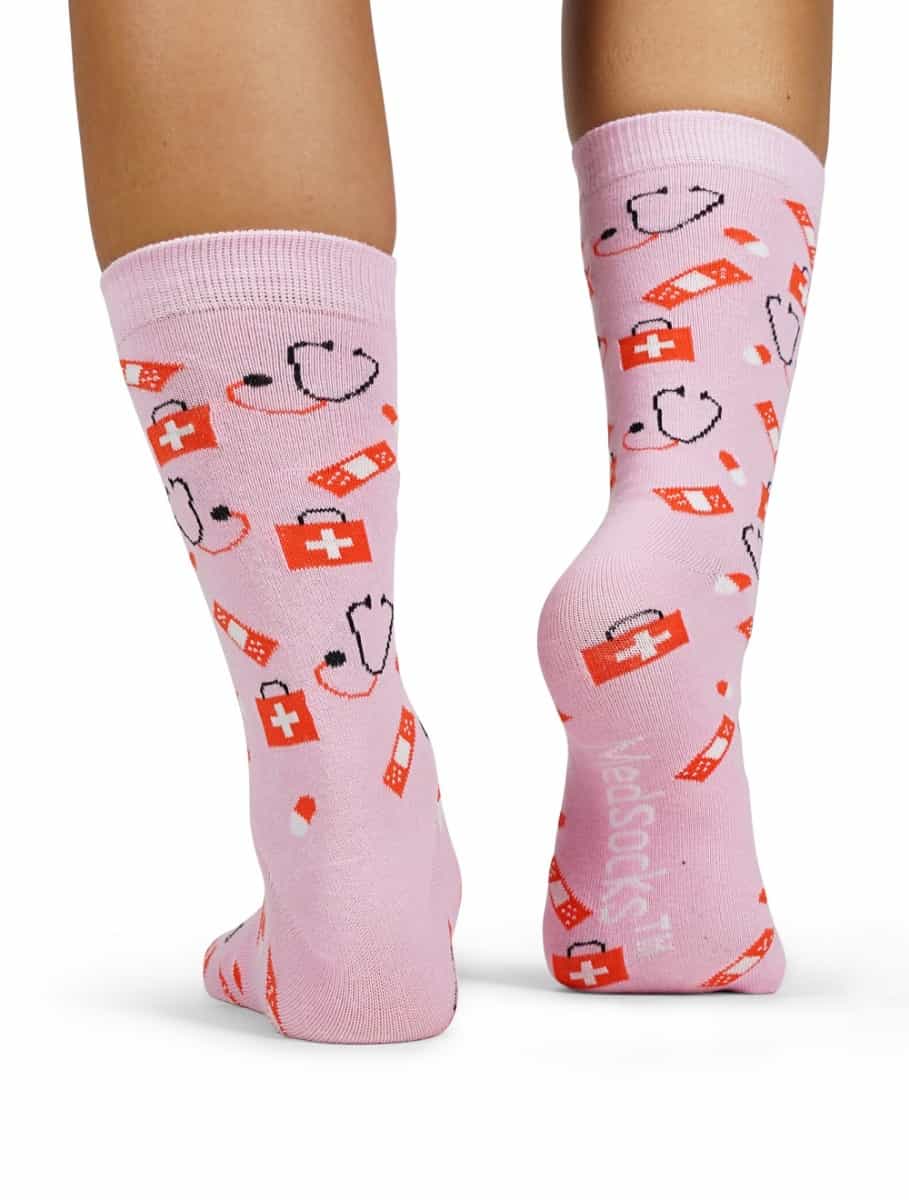 🩺 Roze Zorg Sokken | Verpleegkunde Sokken - MedSocks