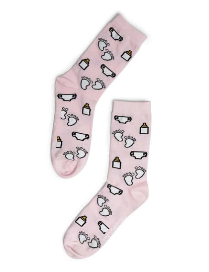 👶 Kraamzorg Roze 🍼| Verloskundige | Neonatologie Sokken - MedSocks